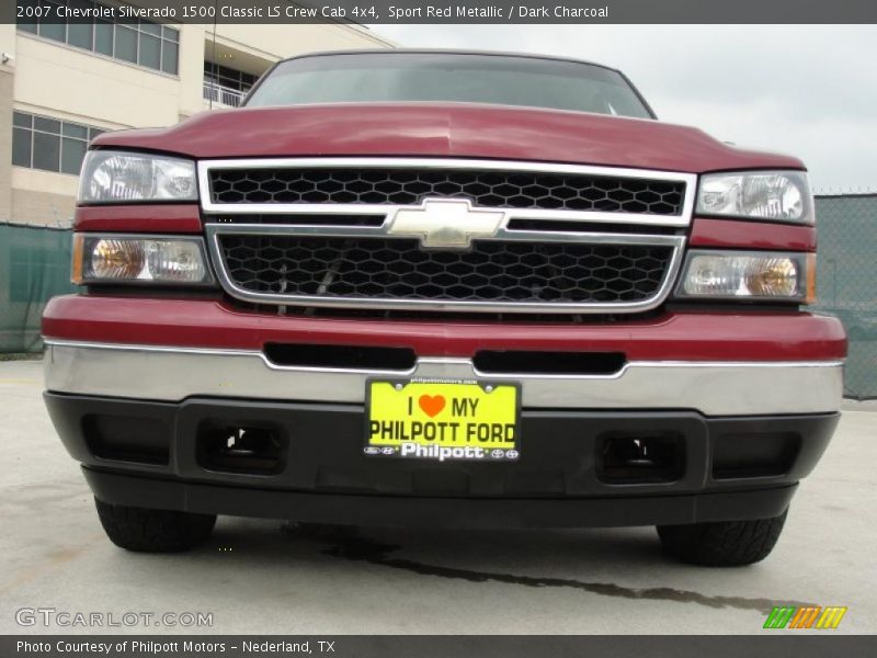 Sport Red Metallic / Dark Charcoal 2007 Chevrolet Silverado 1500 Classic LS Crew Cab 4x4