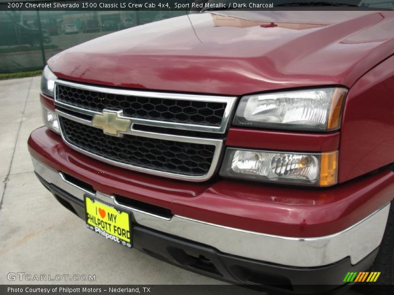 Sport Red Metallic / Dark Charcoal 2007 Chevrolet Silverado 1500 Classic LS Crew Cab 4x4