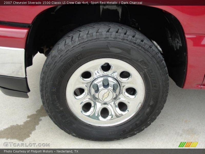 Sport Red Metallic / Dark Charcoal 2007 Chevrolet Silverado 1500 Classic LS Crew Cab 4x4