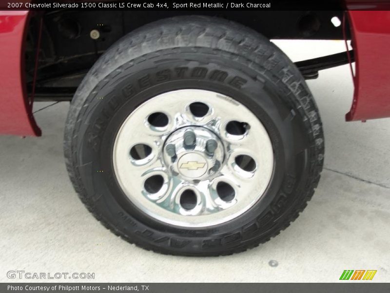 Sport Red Metallic / Dark Charcoal 2007 Chevrolet Silverado 1500 Classic LS Crew Cab 4x4