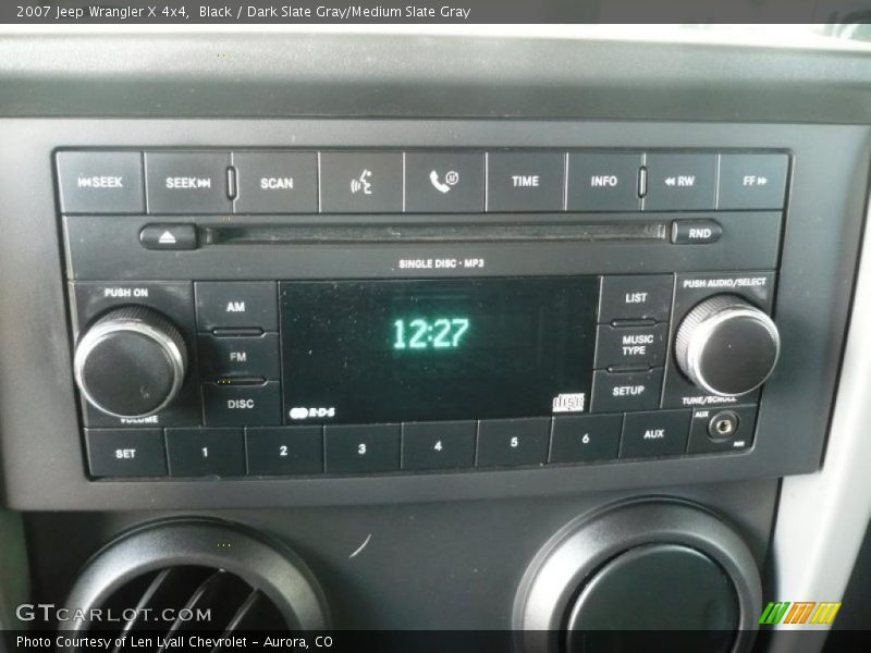 Black / Dark Slate Gray/Medium Slate Gray 2007 Jeep Wrangler X 4x4