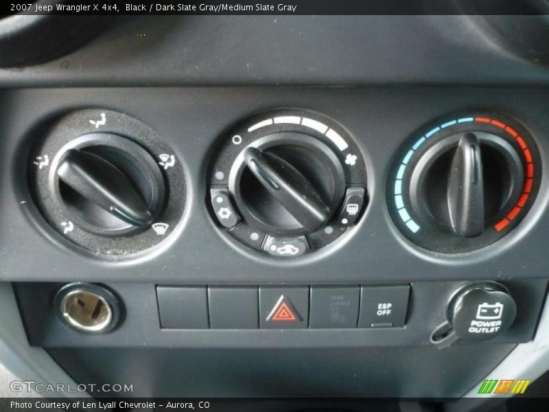 Black / Dark Slate Gray/Medium Slate Gray 2007 Jeep Wrangler X 4x4