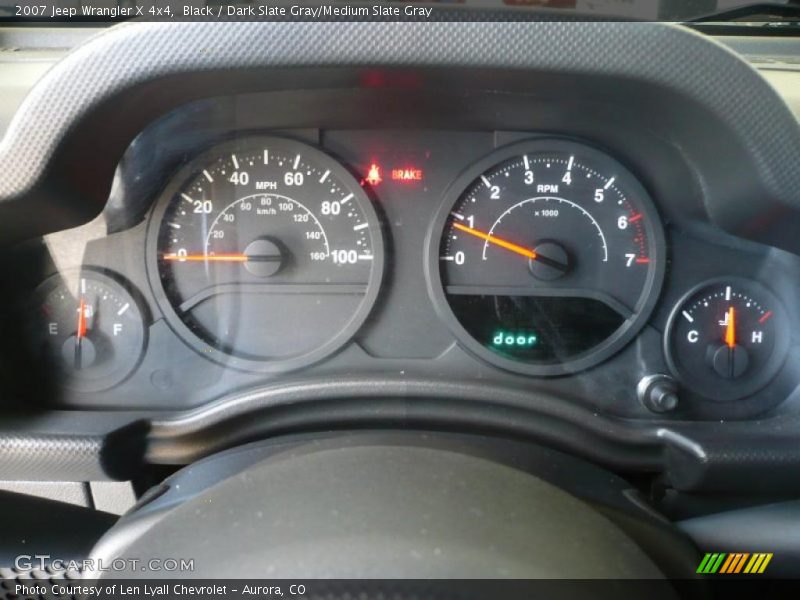 Black / Dark Slate Gray/Medium Slate Gray 2007 Jeep Wrangler X 4x4