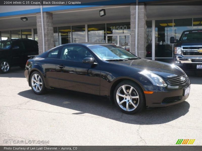 Black Obsidian / Graphite 2004 Infiniti G 35 Coupe