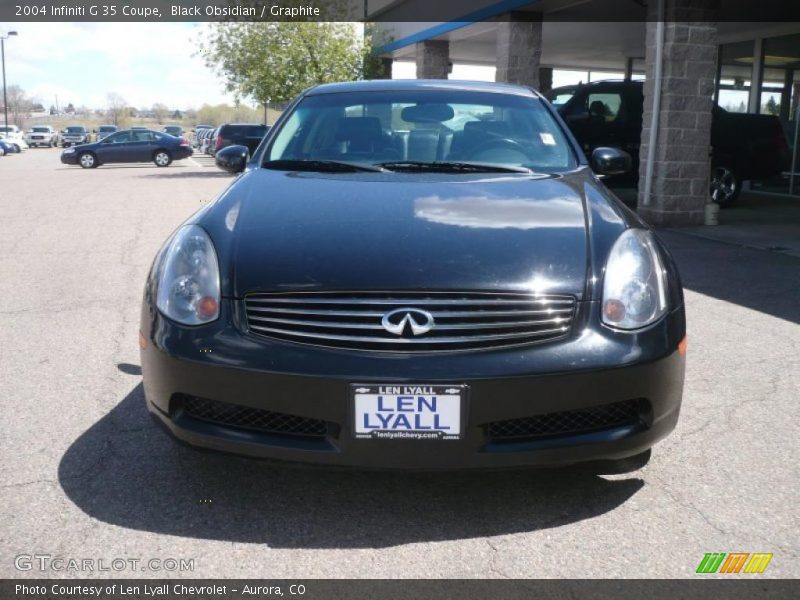 Black Obsidian / Graphite 2004 Infiniti G 35 Coupe