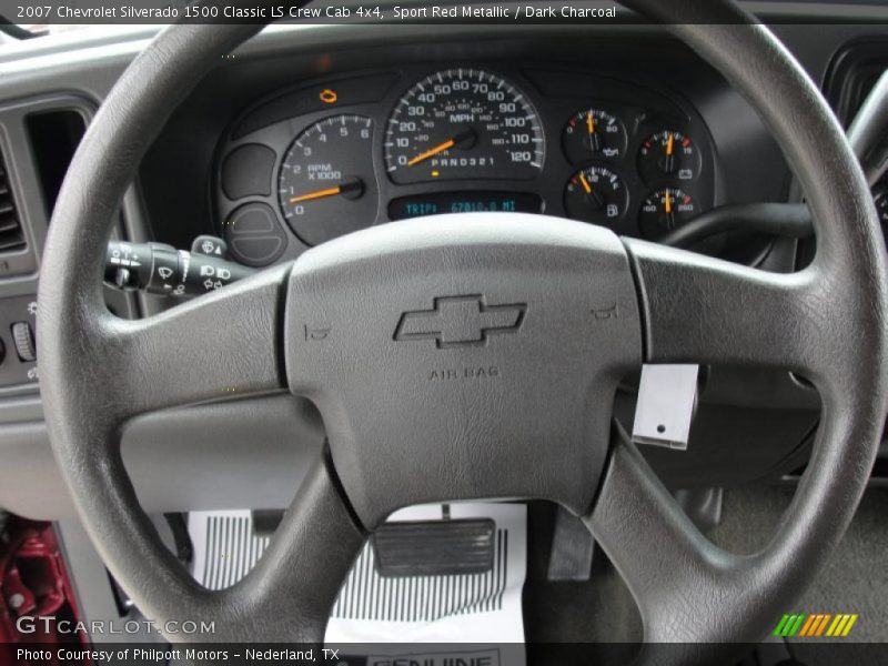 Sport Red Metallic / Dark Charcoal 2007 Chevrolet Silverado 1500 Classic LS Crew Cab 4x4