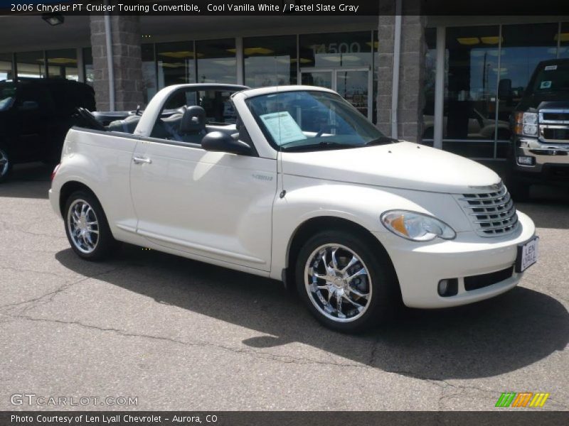 Cool Vanilla White / Pastel Slate Gray 2006 Chrysler PT Cruiser Touring Convertible