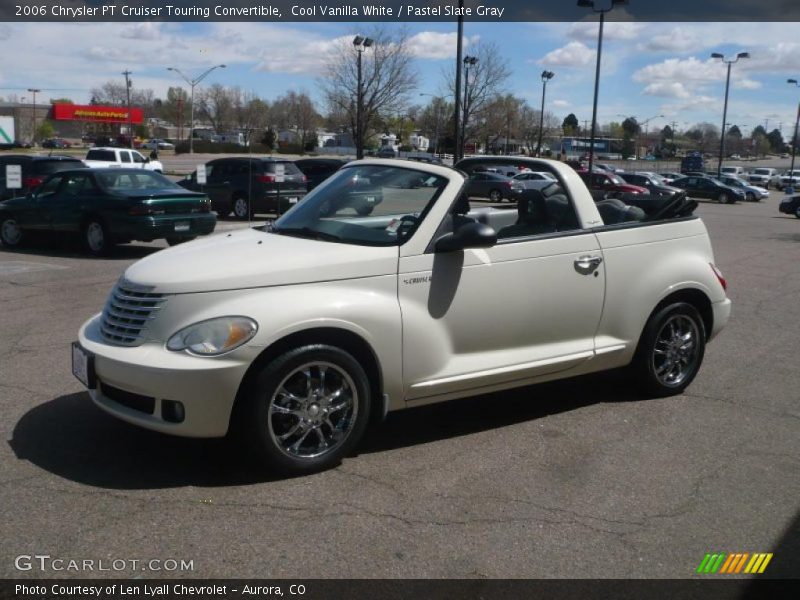 Cool Vanilla White / Pastel Slate Gray 2006 Chrysler PT Cruiser Touring Convertible