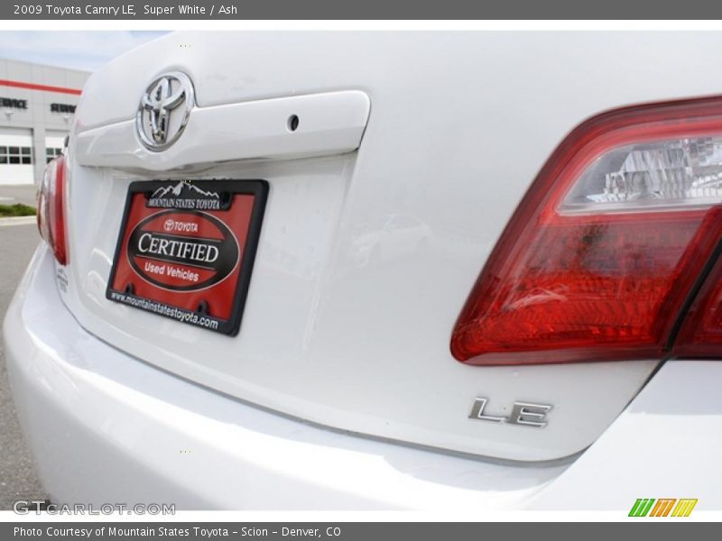 Super White / Ash 2009 Toyota Camry LE