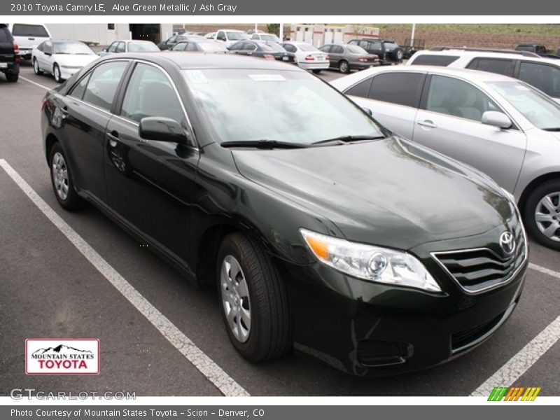 Aloe Green Metallic / Ash Gray 2010 Toyota Camry LE