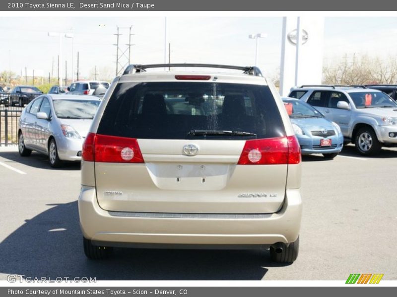 Desert Sand Mica / Taupe 2010 Toyota Sienna LE