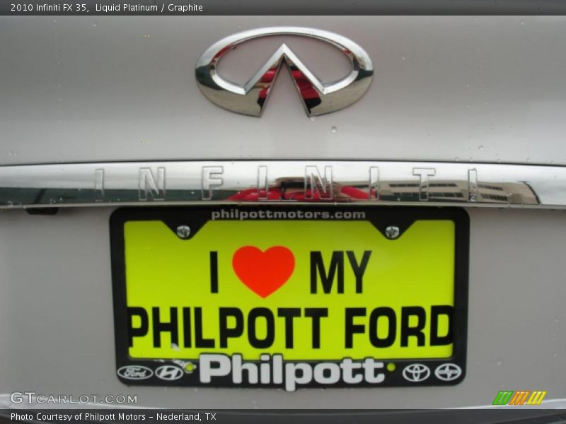 Liquid Platinum / Graphite 2010 Infiniti FX 35