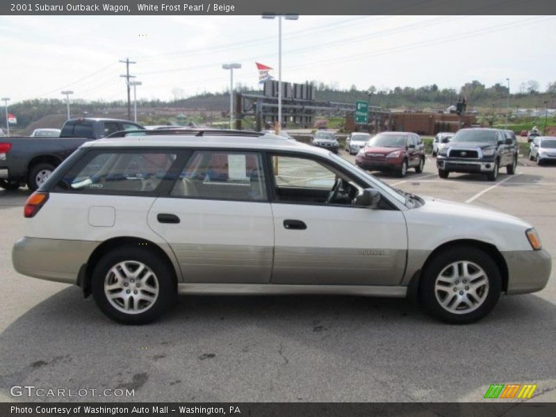 White Frost Pearl / Beige 2001 Subaru Outback Wagon