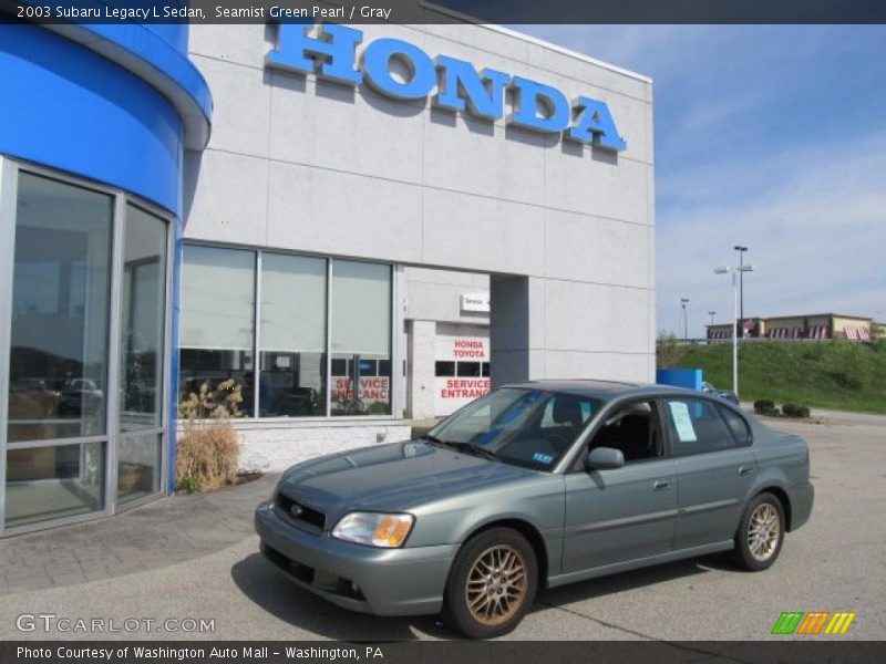 Seamist Green Pearl / Gray 2003 Subaru Legacy L Sedan