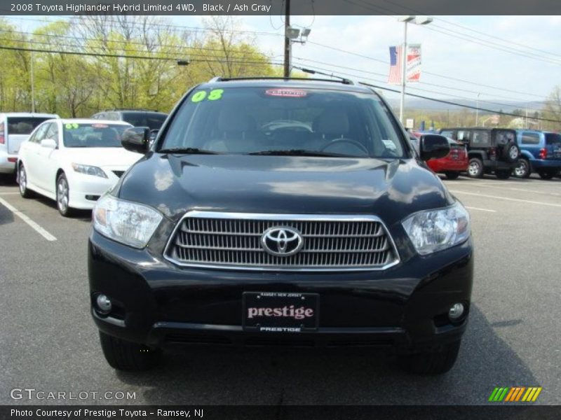 Black / Ash Gray 2008 Toyota Highlander Hybrid Limited 4WD