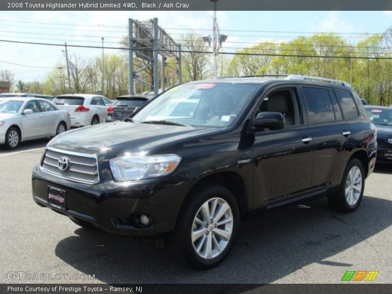 Black / Ash Gray 2008 Toyota Highlander Hybrid Limited 4WD