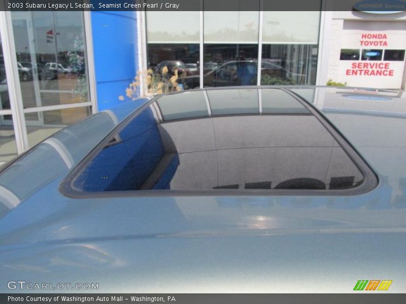 Seamist Green Pearl / Gray 2003 Subaru Legacy L Sedan