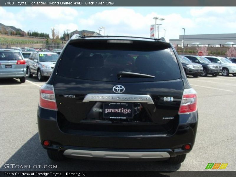 Black / Ash Gray 2008 Toyota Highlander Hybrid Limited 4WD