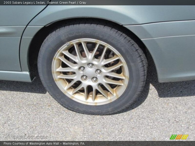 Seamist Green Pearl / Gray 2003 Subaru Legacy L Sedan