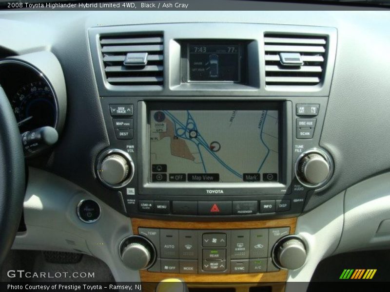 Black / Ash Gray 2008 Toyota Highlander Hybrid Limited 4WD