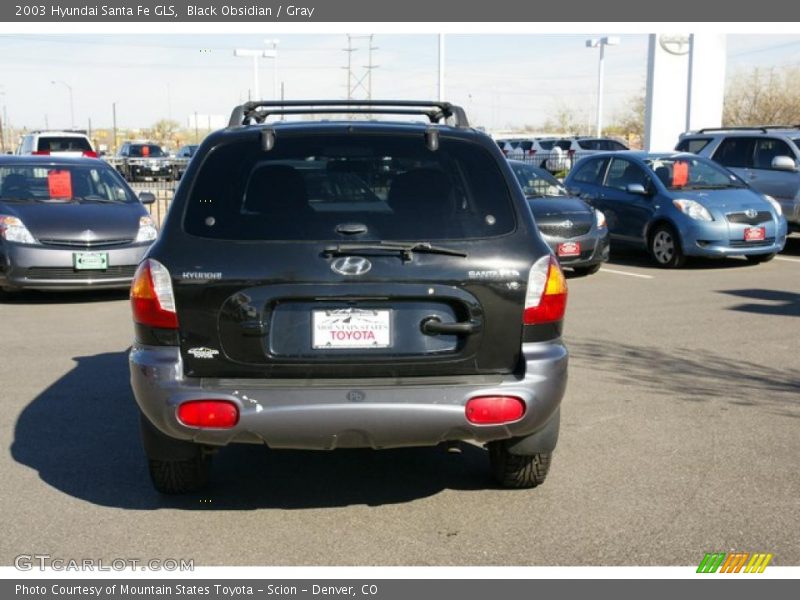 Black Obsidian / Gray 2003 Hyundai Santa Fe GLS