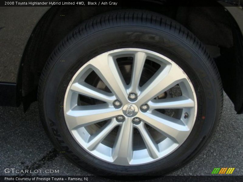 Black / Ash Gray 2008 Toyota Highlander Hybrid Limited 4WD