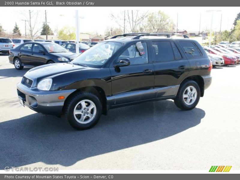 Black Obsidian / Gray 2003 Hyundai Santa Fe GLS