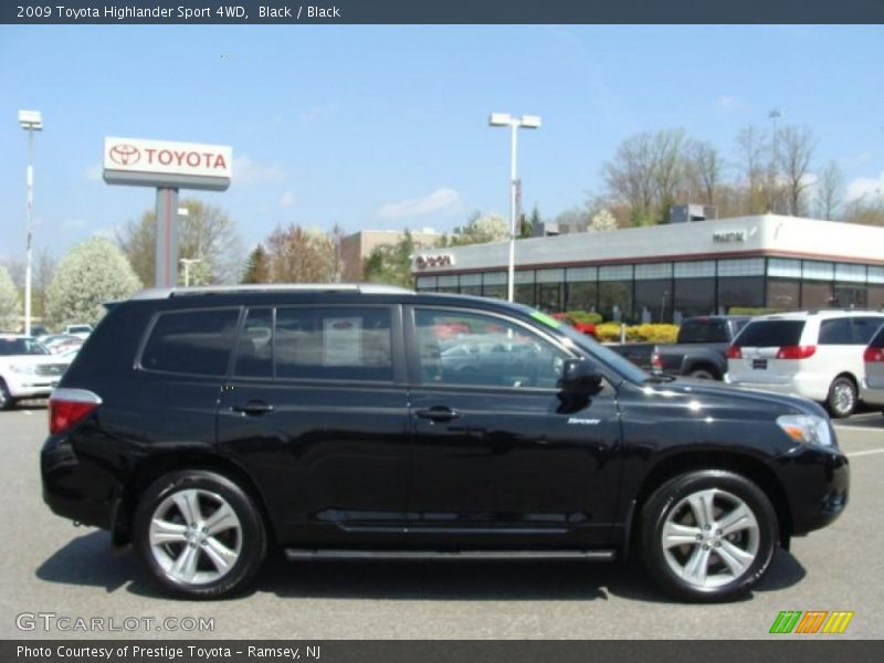 Black / Black 2009 Toyota Highlander Sport 4WD