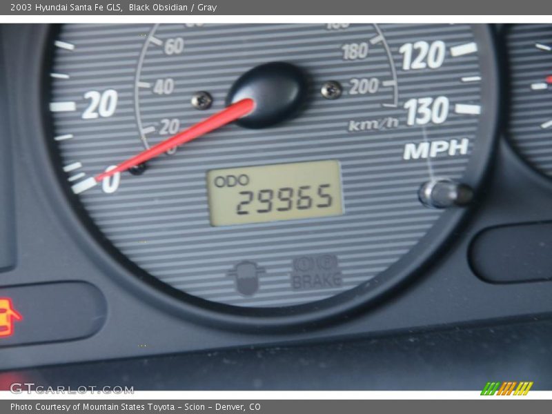 Black Obsidian / Gray 2003 Hyundai Santa Fe GLS