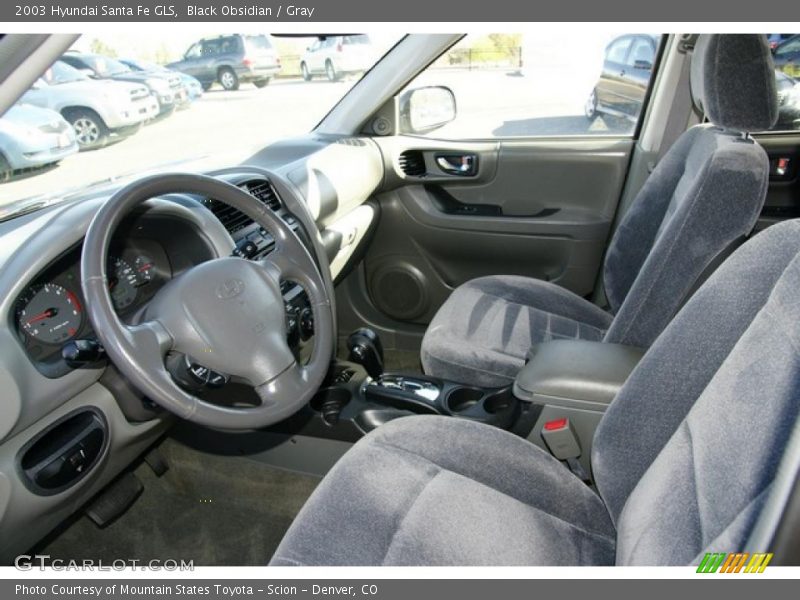 Black Obsidian / Gray 2003 Hyundai Santa Fe GLS