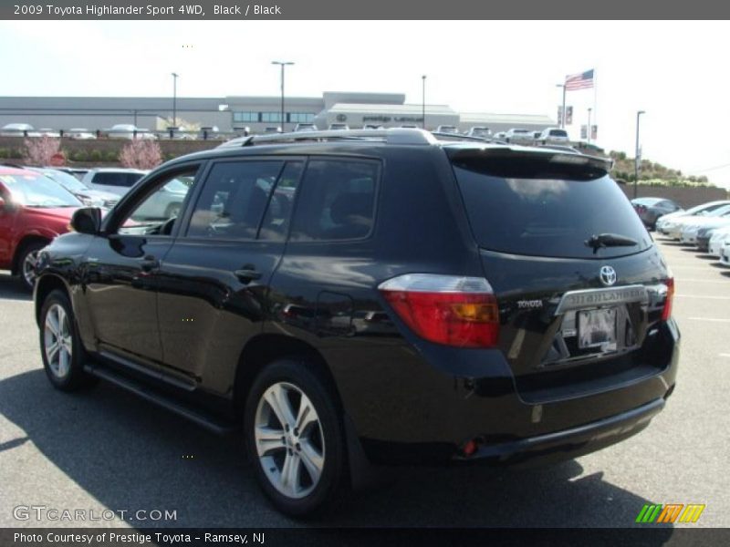 Black / Black 2009 Toyota Highlander Sport 4WD