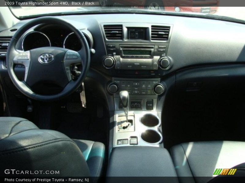 Black / Black 2009 Toyota Highlander Sport 4WD