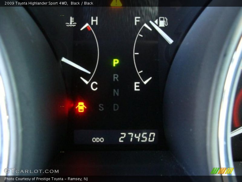 Black / Black 2009 Toyota Highlander Sport 4WD