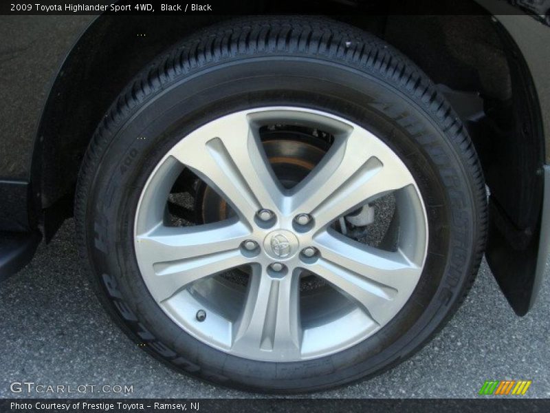 Black / Black 2009 Toyota Highlander Sport 4WD