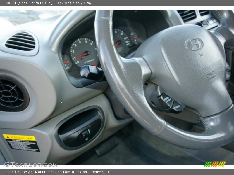 Black Obsidian / Gray 2003 Hyundai Santa Fe GLS