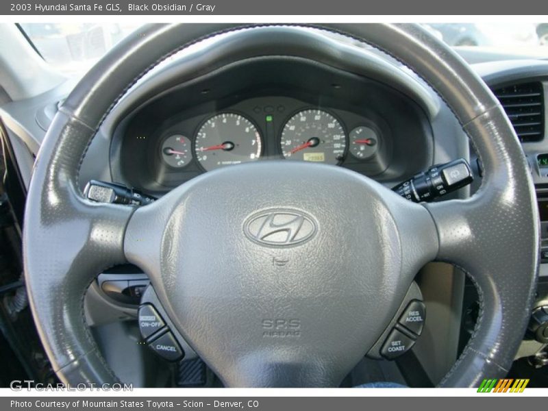 Black Obsidian / Gray 2003 Hyundai Santa Fe GLS