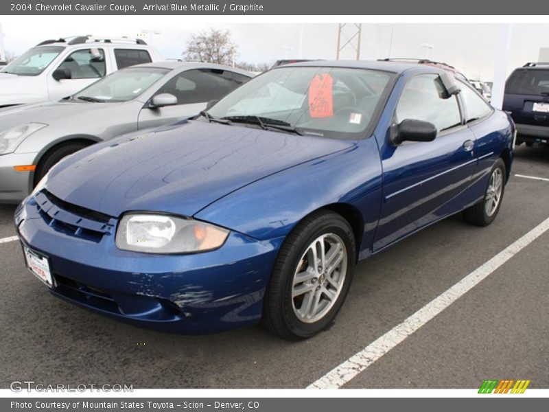 Arrival Blue Metallic / Graphite 2004 Chevrolet Cavalier Coupe