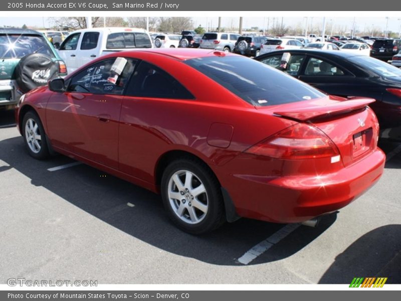 San Marino Red / Ivory 2005 Honda Accord EX V6 Coupe