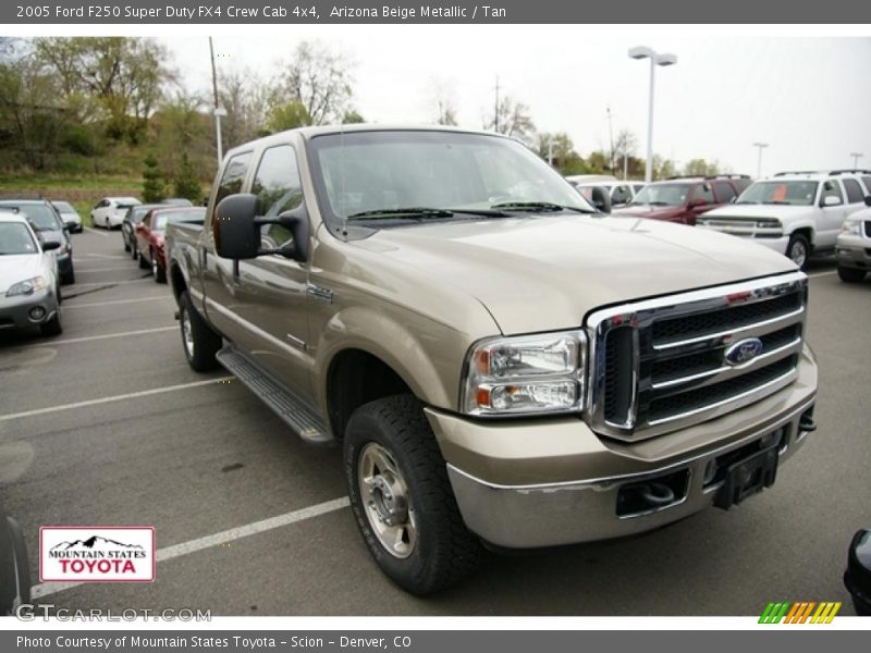 Arizona Beige Metallic / Tan 2005 Ford F250 Super Duty FX4 Crew Cab 4x4