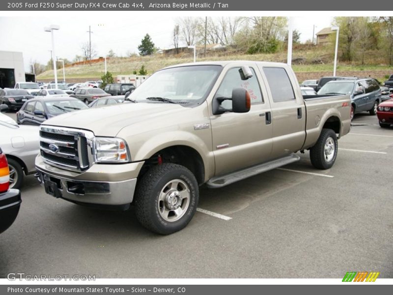 Arizona Beige Metallic / Tan 2005 Ford F250 Super Duty FX4 Crew Cab 4x4