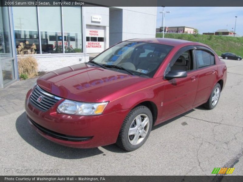 Berry Red / Beige 2006 Saturn ION 2 Sedan