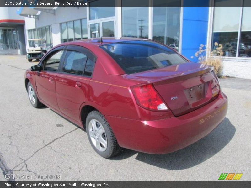 Berry Red / Beige 2006 Saturn ION 2 Sedan