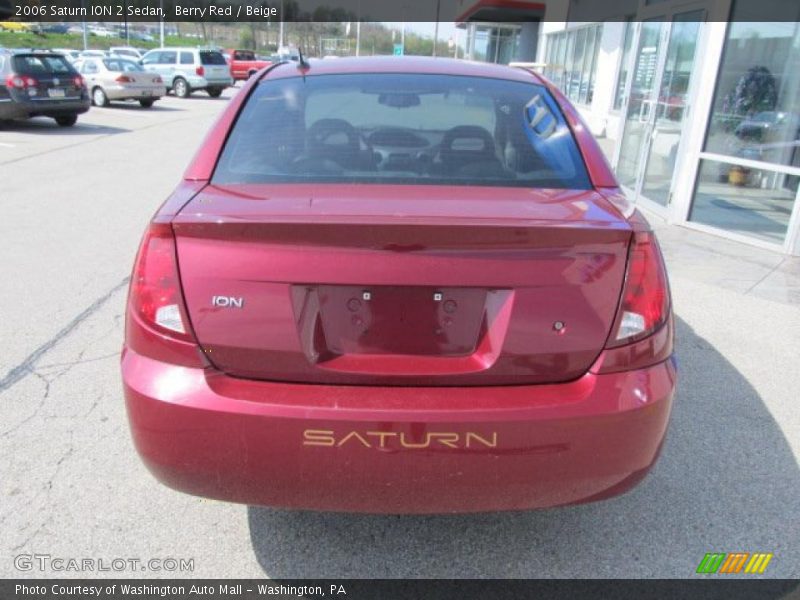 Berry Red / Beige 2006 Saturn ION 2 Sedan