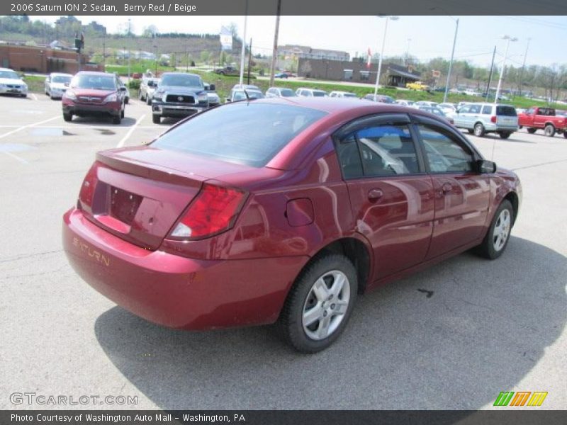 Berry Red / Beige 2006 Saturn ION 2 Sedan