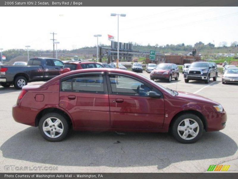 Berry Red / Beige 2006 Saturn ION 2 Sedan
