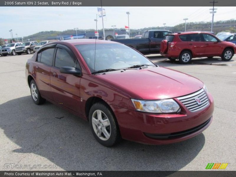Berry Red / Beige 2006 Saturn ION 2 Sedan