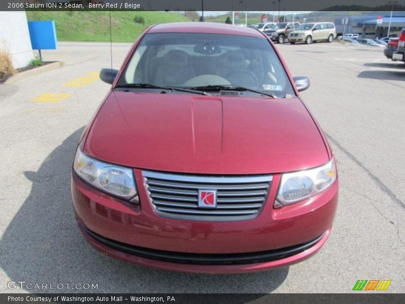 Berry Red / Beige 2006 Saturn ION 2 Sedan