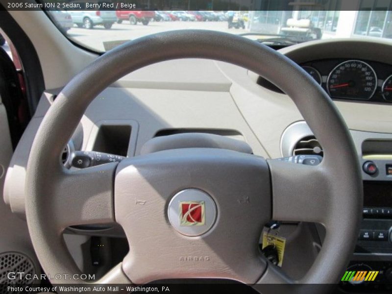 Berry Red / Beige 2006 Saturn ION 2 Sedan