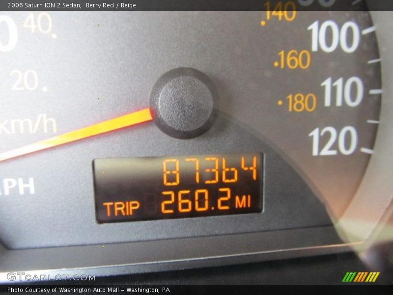 Berry Red / Beige 2006 Saturn ION 2 Sedan
