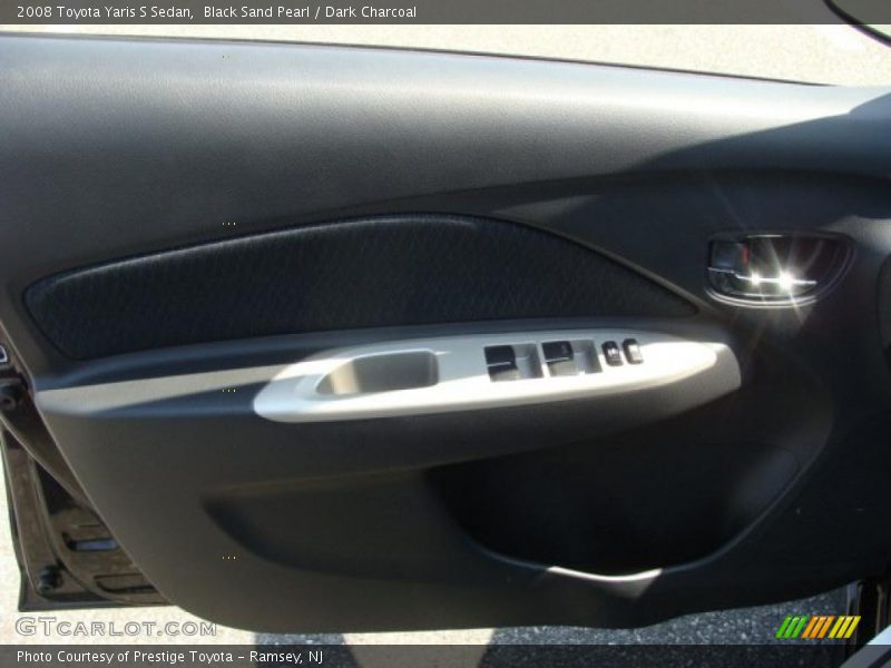 Black Sand Pearl / Dark Charcoal 2008 Toyota Yaris S Sedan
